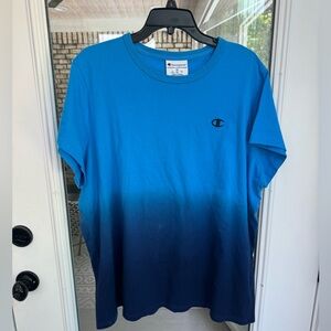 Men’s Blue Ombré Champion T-shirt XXXL